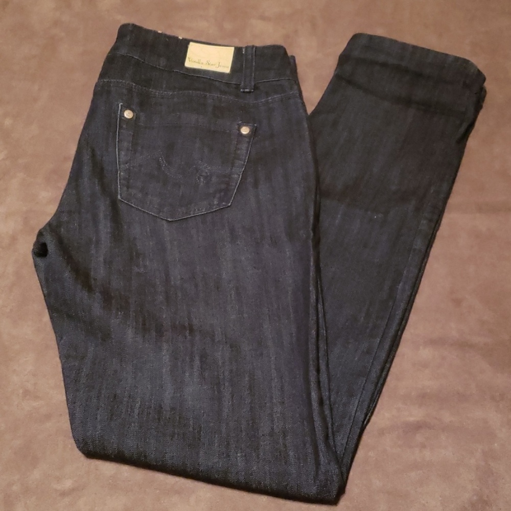 Vanilla Star dark wash stretch Skinny jeans